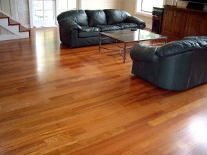 Refinished Brazilian Cherry Hardwood Floor - Bellevue, WA